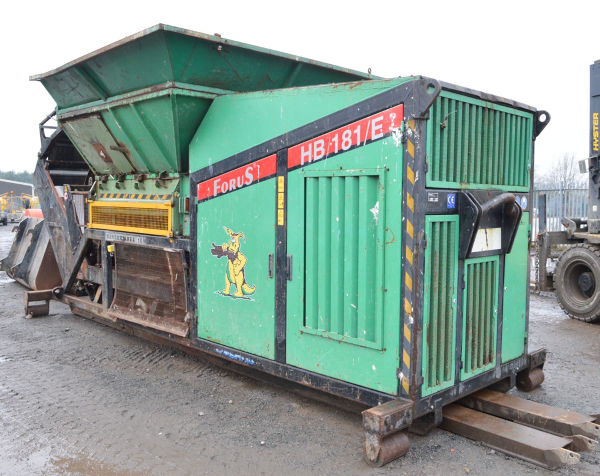 Forus HB181/E primary waste pre shredder Year: 2007 Up to 12 tonne per hour waste handling & mounted - Image 3 of 12