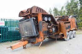 Doppstadt AK 635 diesel driven shredder ** This machine has been fire damaged & is for spares or