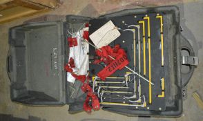 Sea King rigging tool kit c/w plastic carry case