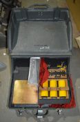 Sea King rigging tool kit c/w plastic carry case & wooden packing crate