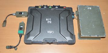 Getac laptop (Ex MOD) C/w electronic components assembly