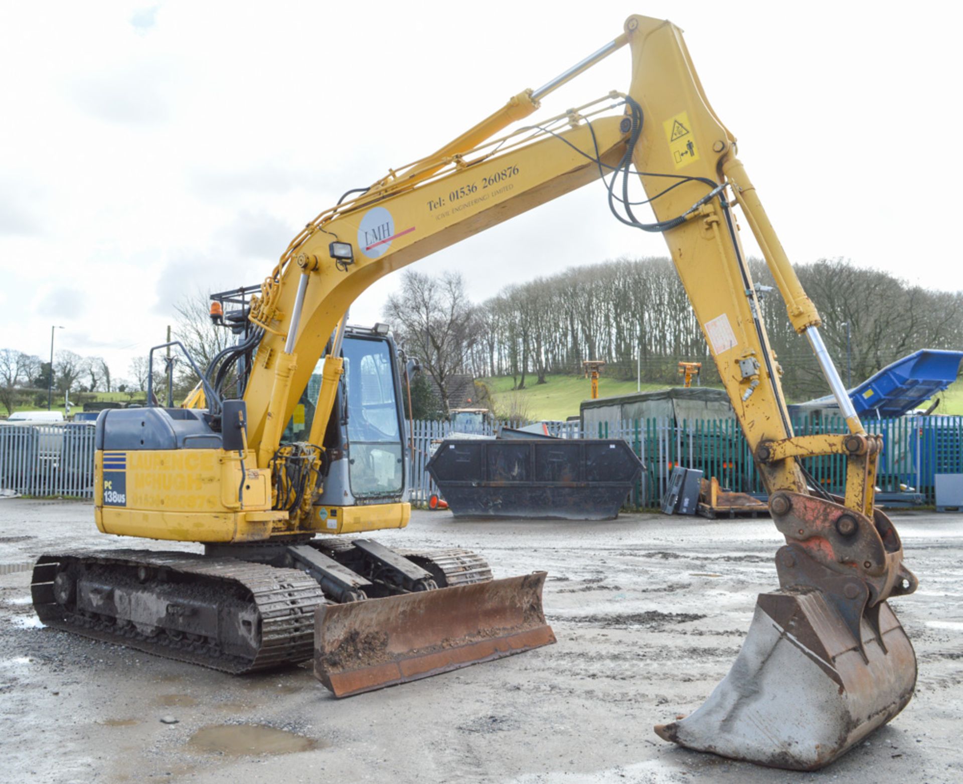 Komatsu PC138US 13 tonne steel tracked excavator Year: 2006 S/N: 6099 Recorded Hours: 5510 piped, - Image 4 of 11