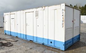24 ft x 9 ft steel anti-vandal site welfare unit comprising of canteen area, toilet, drying room &