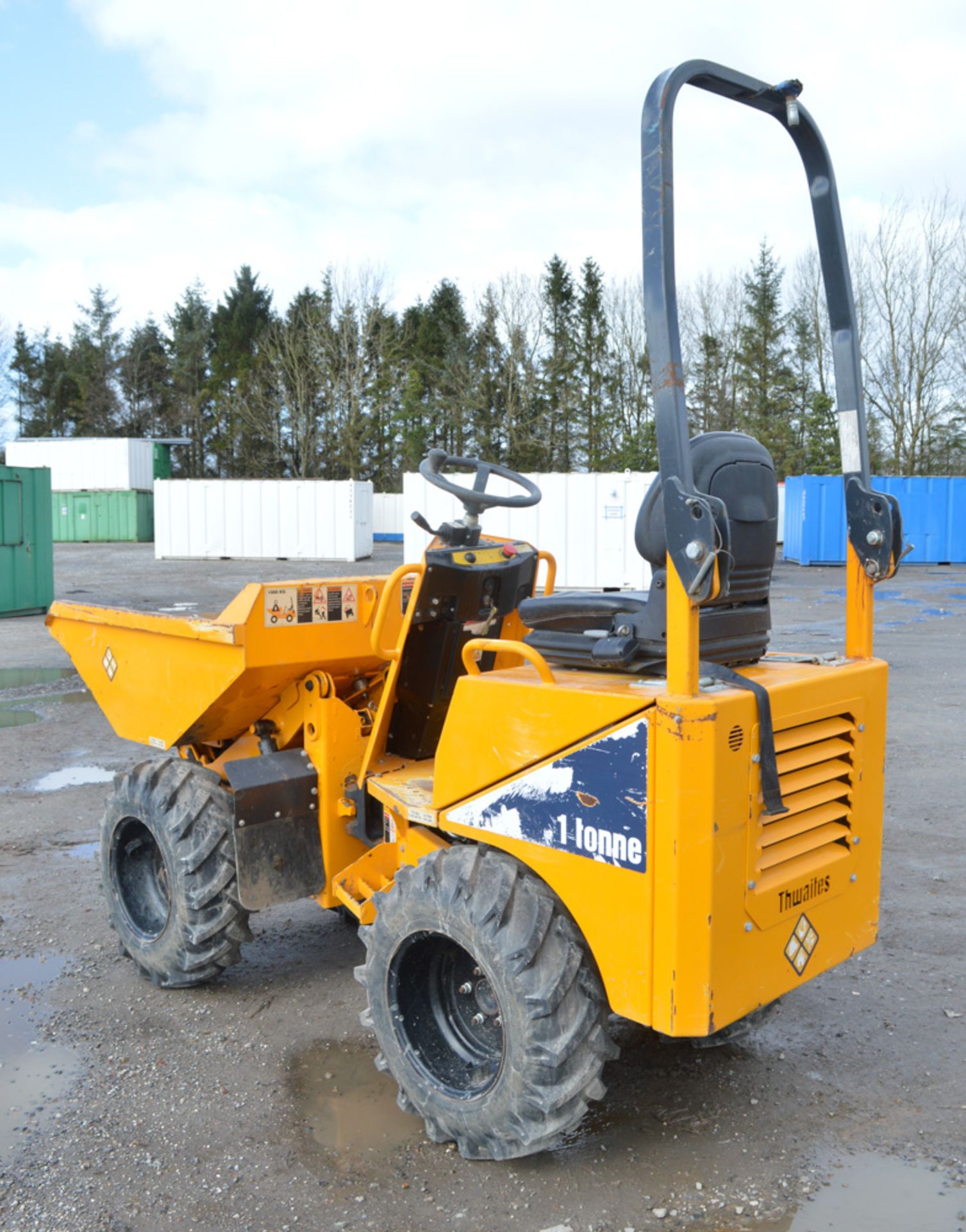 Thwaites 1 tonne hi-tip dumper Year: 2014 S/N: 1767548 Recorded Hours: 549 - Image 2 of 9