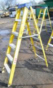 6 tread fibre glass step ladder 0110-750