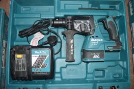 Makita 18v cordless hammer drill c/w charger & carry case **No Battery** A636454