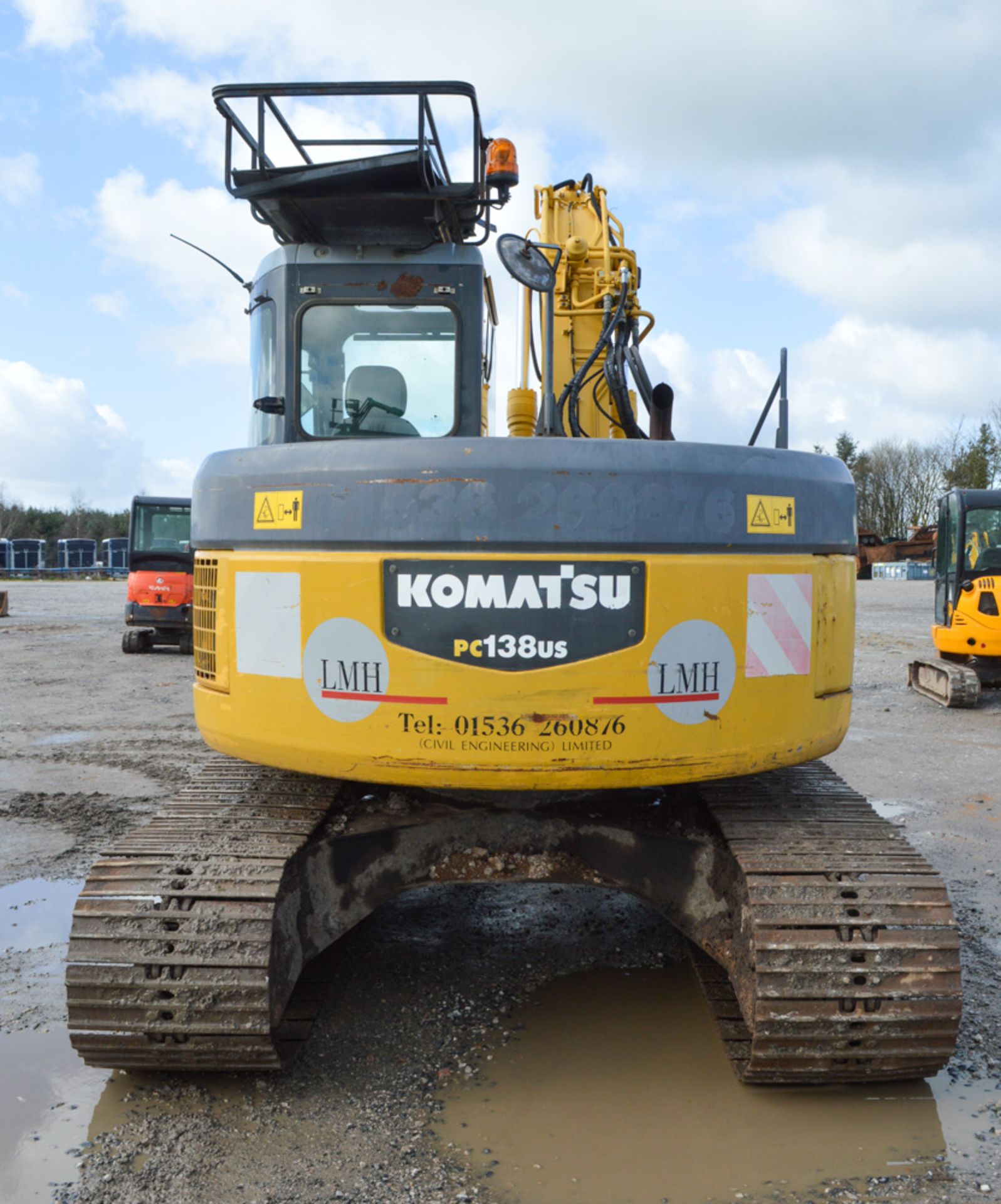 Komatsu PC138US 13 tonne steel tracked excavator Year: 2006 S/N: 6099 Recorded Hours: 5510 piped, - Image 6 of 11