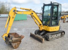 Komatsu PC26 MR 2.6 tonne zero tail swing rubber tracked mini excavator Year: 2014 S/N: 31565