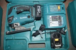 Makita 18v cordless jigsaw c/w 2 batteries, charger & carry case A621294