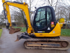 JCB 8085 Eco 8.5 tonne ZTS rubber tracked midi excavator Year: 2012 S/N: 1072427 Recorded Hours: