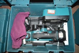 Makita 18v cordless planer c/w 2 batteries, charger & carry case A605989