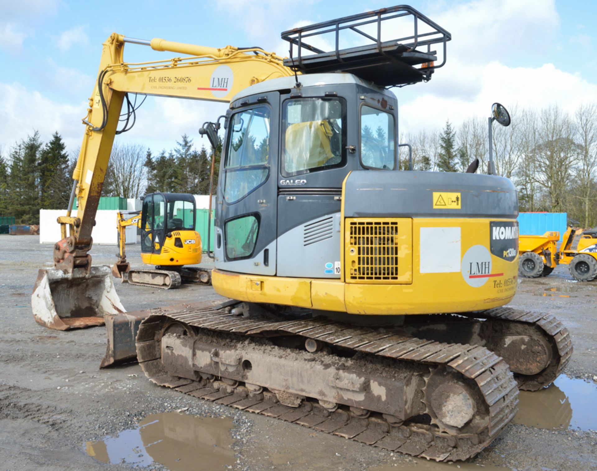 Komatsu PC138US 13 tonne steel tracked excavator Year: 2006 S/N: 6099 Recorded Hours: 5510 piped, - Image 2 of 11