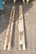 Pair of 6 foot fork extensions