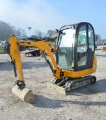 JCB 801.6 1.5 tonne rubber tracked mini excavator Year: 2012 S/N: 1795025 Recorded Hours: 1590