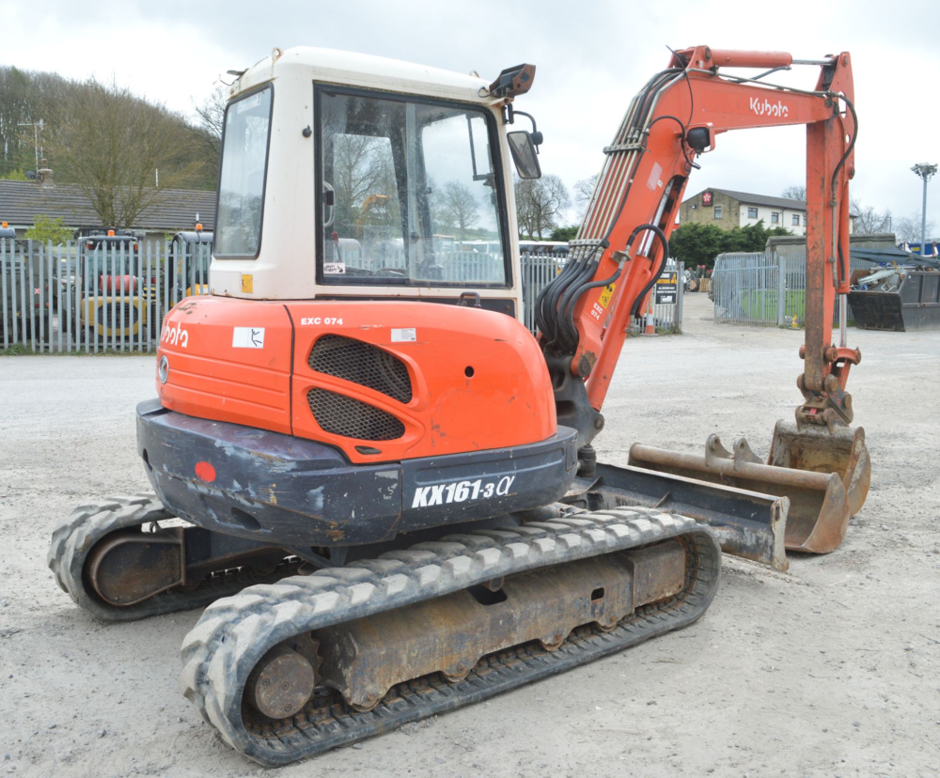 Kubota KX161-3 5 tonne rubber tracked midi excavator Year: 2008 S/N: 7077628 Recorded Hours: 3928 - Image 3 of 12