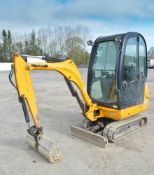 JCB 801.6 1.5 tonne rubber tracked mini excavator Year: 2012 S/N: 1794996 Recorded Hours: 1545