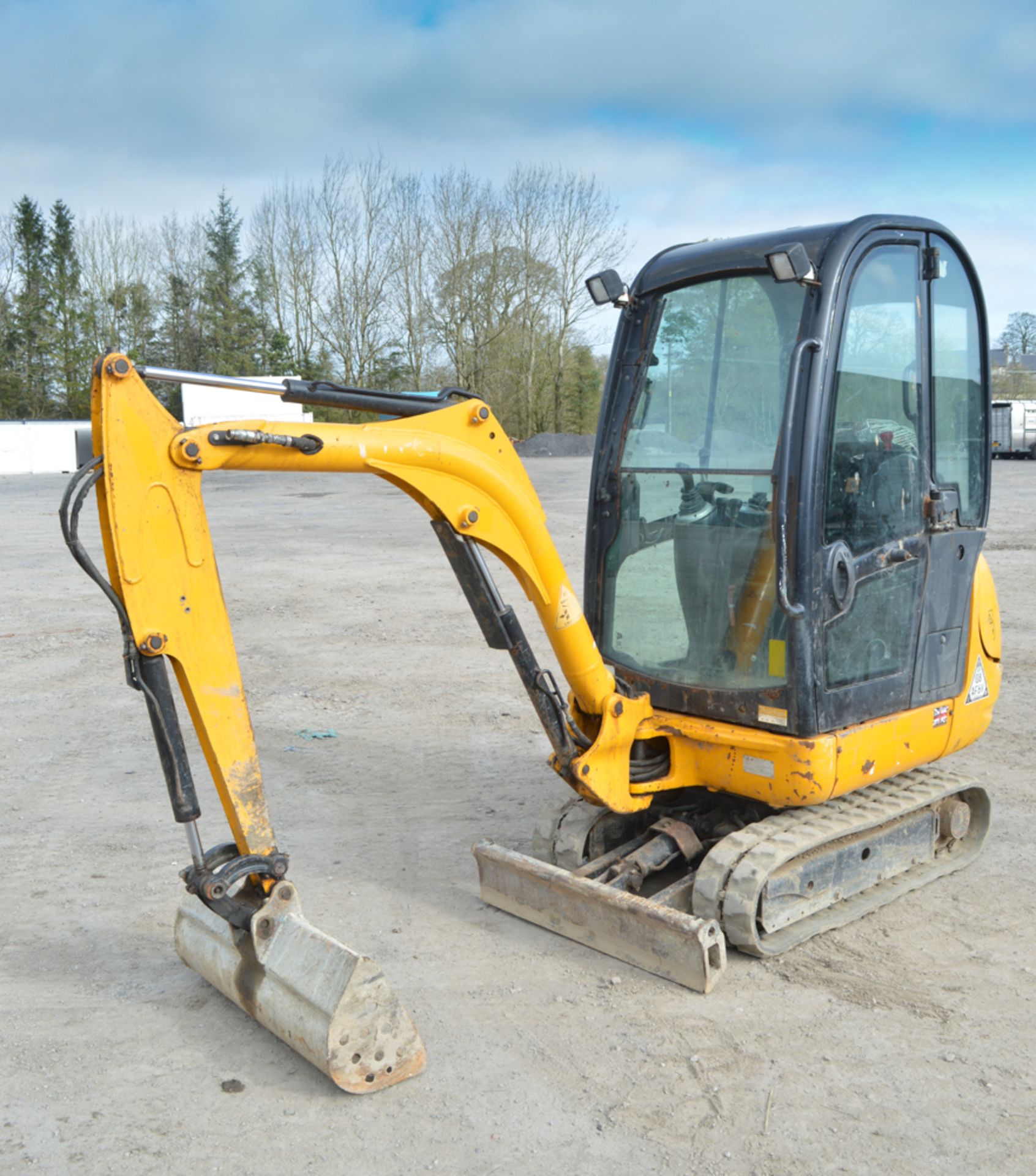 JCB 801.6 1.5 tonne rubber tracked mini excavator Year: 2012 S/N: 1794996 Recorded Hours: 1545