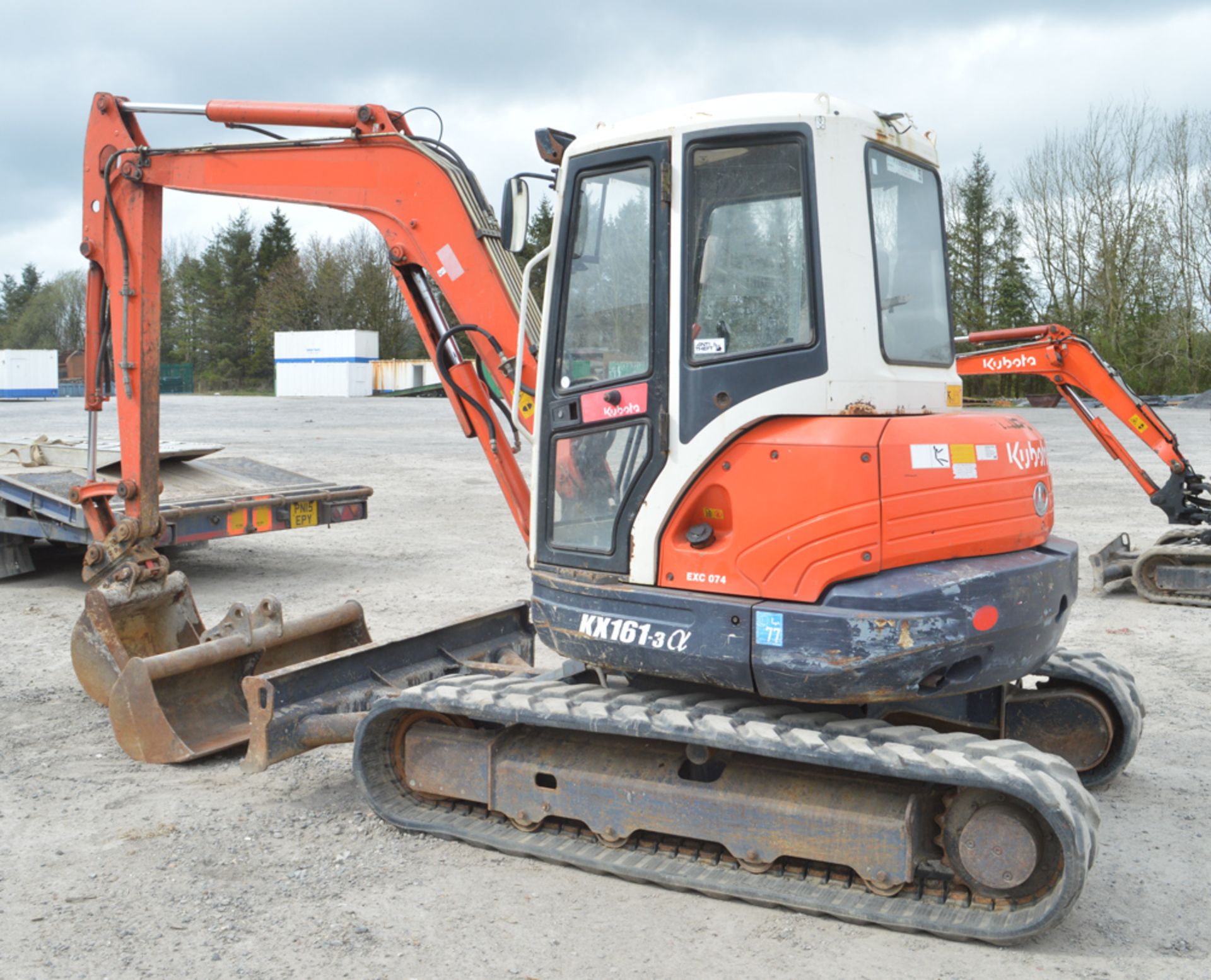 Kubota KX161-3 5 tonne rubber tracked midi excavator Year: 2008 S/N: 7077628 Recorded Hours: 3928 - Image 2 of 12