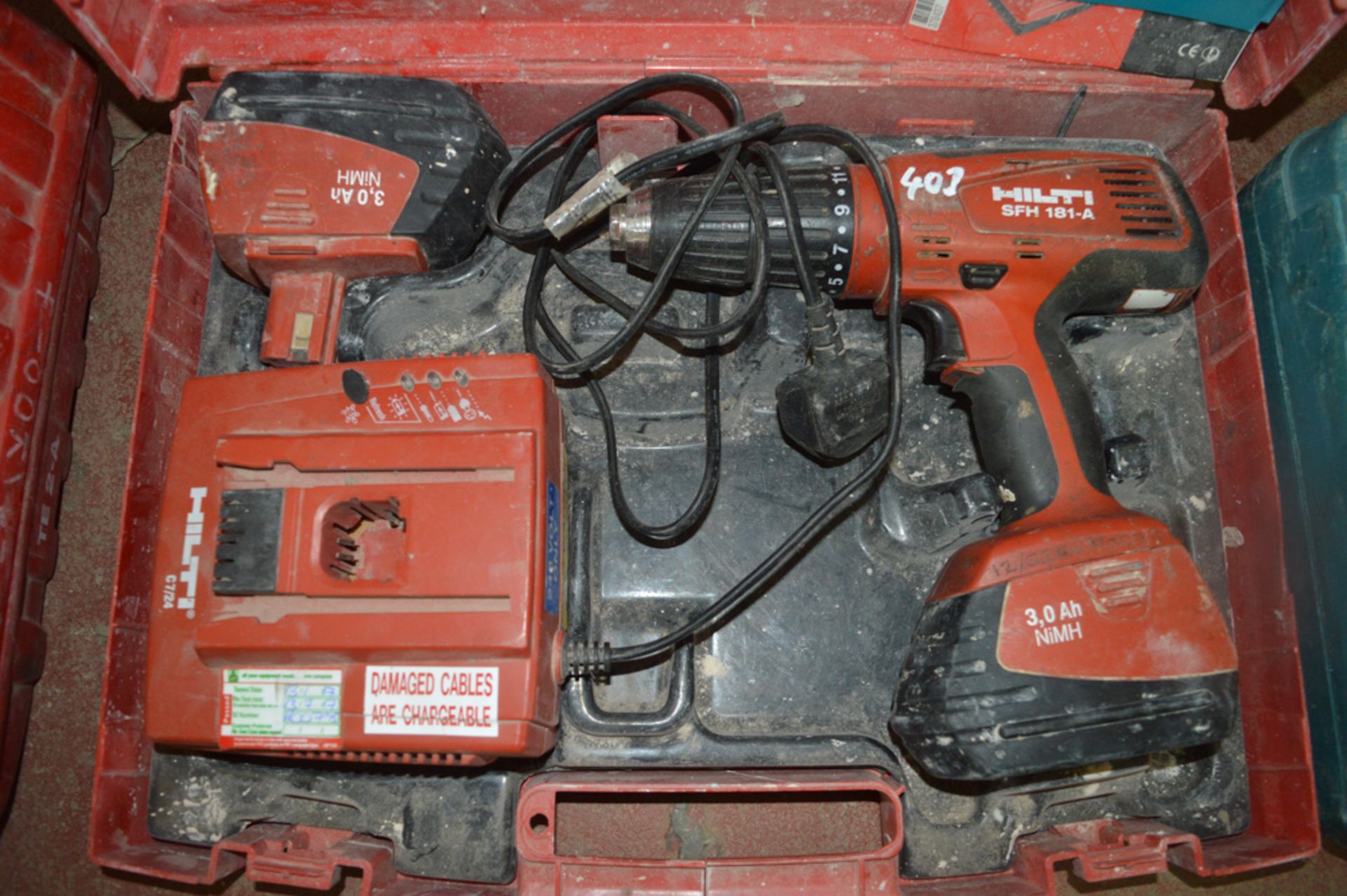 Hilti SFH 181-A 18v cordless drill c/w 2 batteries, charger & carry case 0204-20078
