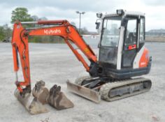 Kubota KX61-3 2.6 tonne rubber tracked mini excavator Year: 2007 S/N: Z076671 Recorded Hours: 3720