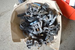 Box of pipe clamps