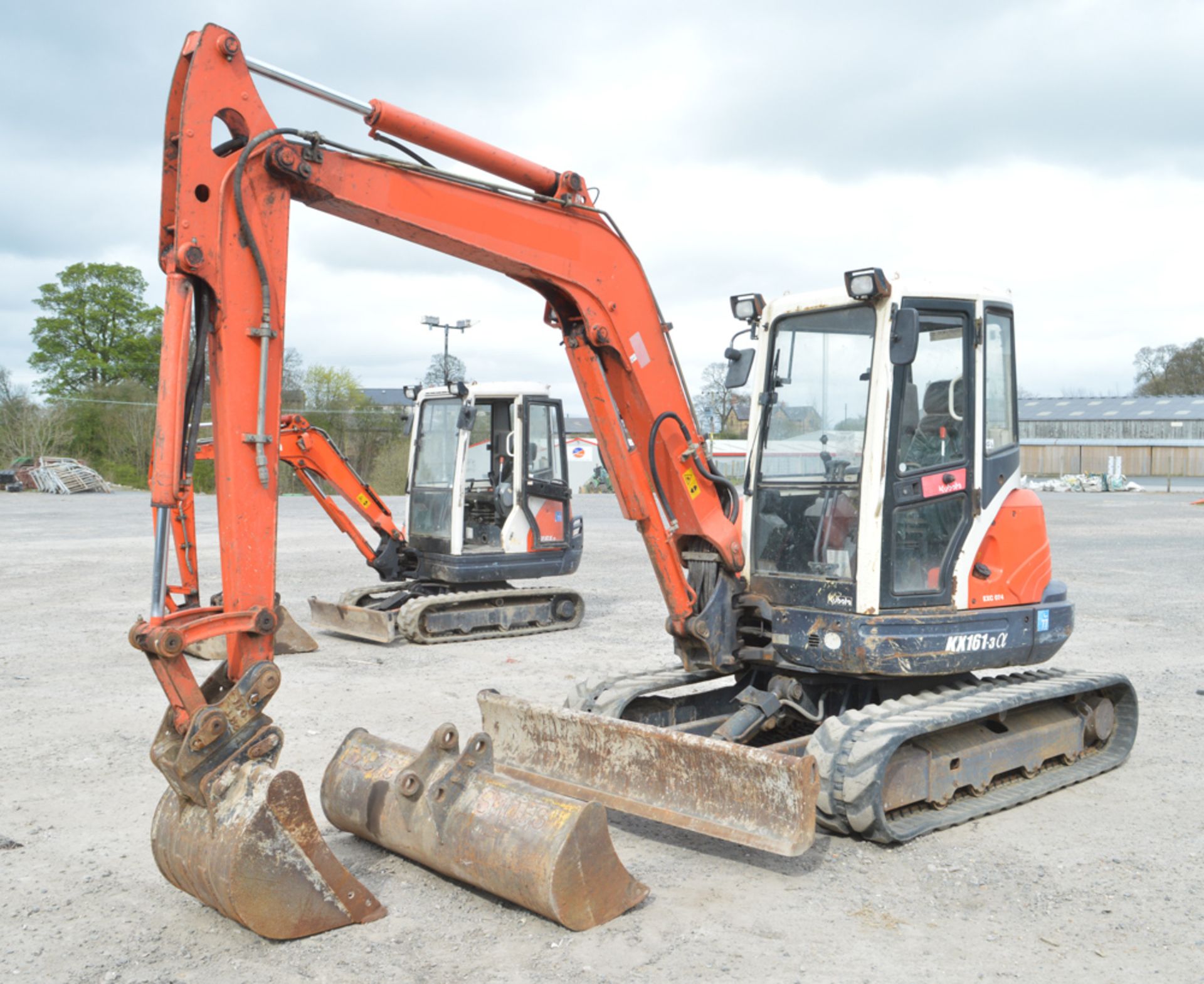 Kubota KX161-3 5 tonne rubber tracked midi excavator Year: 2008 S/N: 7077628 Recorded Hours: 3928