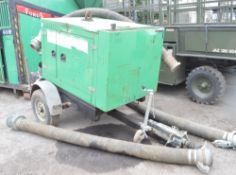 Hilta TW HyDry C150 6 inch diesel driven water pump Year: 2008 S/N: 031 c/w 3 lengths of suction