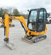 JCB 8016 1.6 tonne rubber tracked mini excavator Year: 2012 S/N: 1794997 Recorded Hours: 1640 blade,