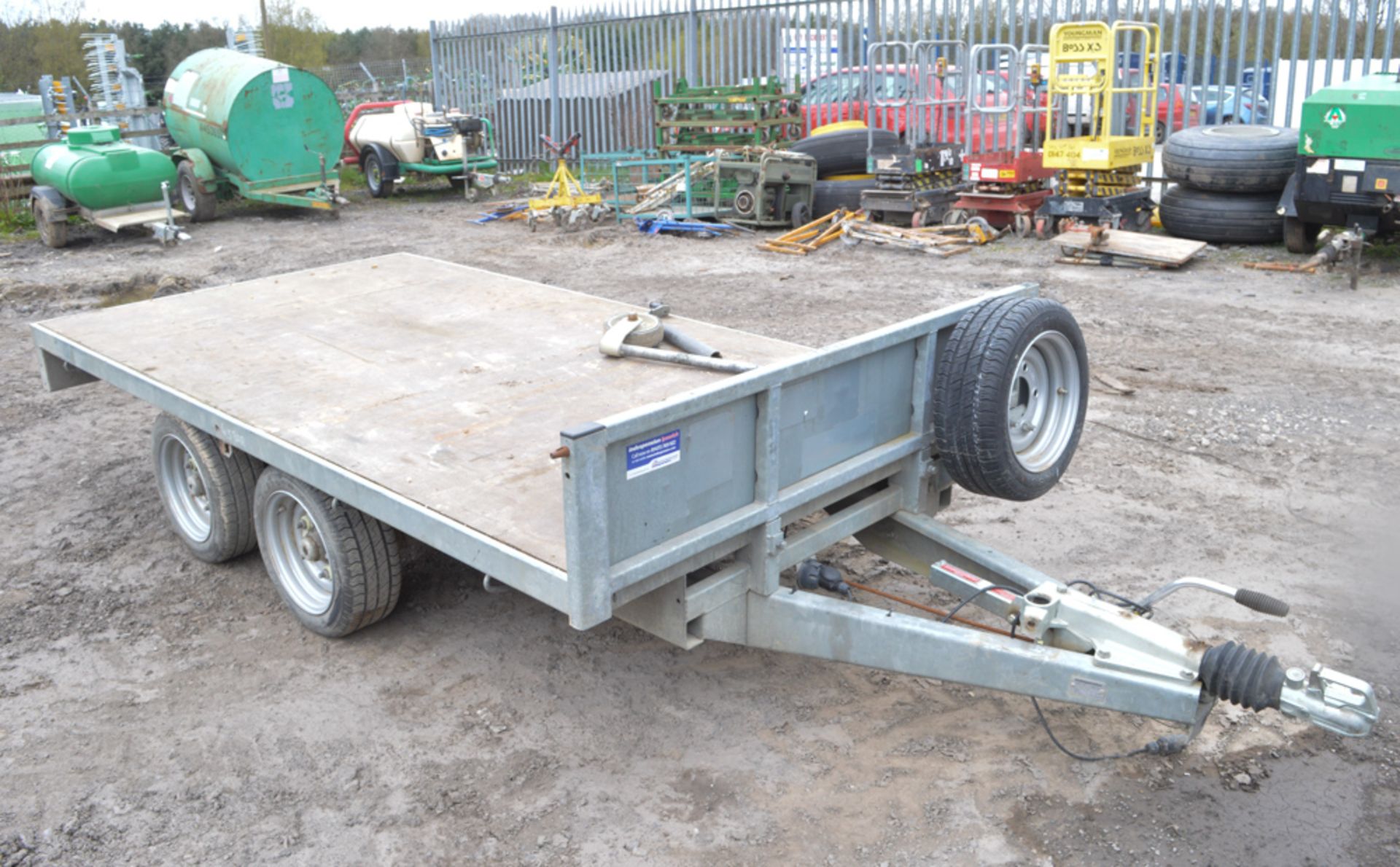 Indespension 10 ft x 5 ft tandem axle flat bed trailer A559983