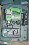 Hitachi cordless stud cutter c/w 2 batteries, charger & carry case 0643-092