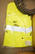 Hi-Viz yellow work jacket Size S New & unused