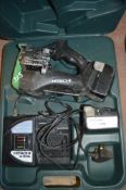 Hitachi 14.4v cordless rebar cutter c/w 2 batteries, charger & carry case 0643158