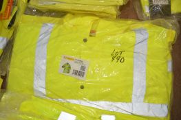 Hi-Viz yellow work jacket Size L New & unused