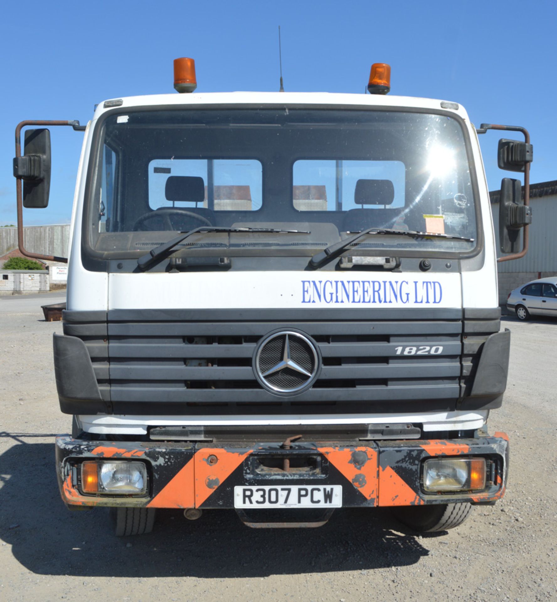 Mercedes Benz 1820 18 tonne beaver tail plant lorry Registration Number: R307 PCW Date of - Image 5 of 7