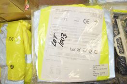 4 - Hi-Viz yellow work jackets Size L New & unused