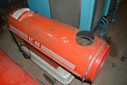 EC40 diesel fuelled space heater for spares