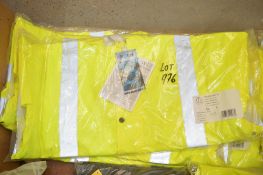 4 - Hi-Viz yellow work jackets Size XL New & unused