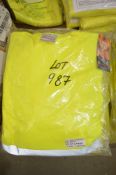 6 - Hi-Viz yellow sweatshirts Size 2XL New & unused