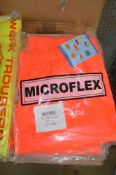 5 pairs of Hi-Viz orange waterproof trousers Size 3XL New & unused