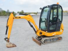 JCB 801.6 1.5 tonne rubber tracked mini excavator Year: 2012 S/N: 1795028 Recorded Hours: 1046