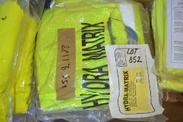 Pair of Hi-Viz yellow flame retardant & waterproof trousers Size S New & unused