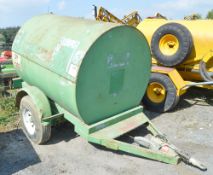 Trailer Engineering 500 gallon bunded fast tow fuel bowser c/w manual fuel pump, delivery hose &