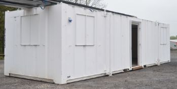 32 ft x 9 ft steel anti vandal jack leg site office unit **No doors** A343933