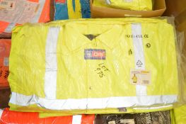 6 - Hi-Viz yellow work jackets Size 4XL New & unused