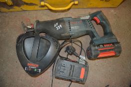 Bosch 36v cordless reciprocating saw c/w 2 batteries & charger 25870