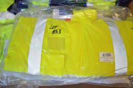 2 - Hi-Viz yellow work jackets Size M New & unused