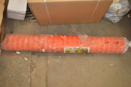 Roll of plastic orange barrier netting New & unused