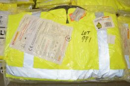 4 - Hi-Viz yellow bomber jackets Size M New & unused
