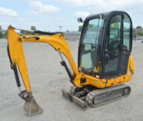 JCB 801.6 1.5 tonne rubber tracked excavator Year: 2012 S/N: 1794947 Recorded Hours: 1184 blade,
