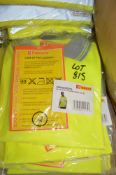 4 - Hi-Viz yellow polo shirts Size XL New & unused